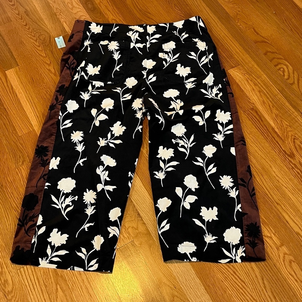 Anthropologie x Maeve Cropped Velvet Wide-Leg Pants Size 22W NWT - Picture 15 of 15